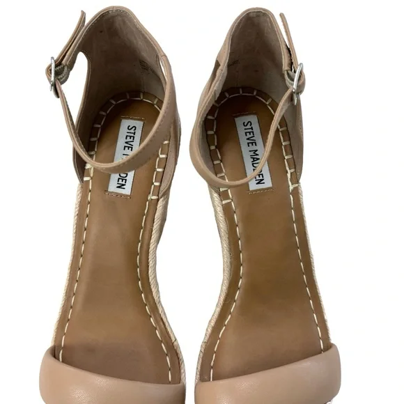 Steve Madden Submit Ankle Strap Espadrille Wedge Sandals Size 10M - Picture 9 of 16